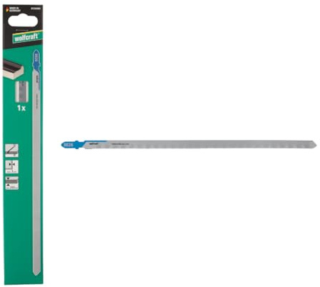 wolfcraft 1 Sticksågblad - fina snitt - Bimetallblad med T-skaft – perfekt för sandwichmaterial, stål-, kopparrör och stålprofil i en diameter upp till Ø 200 mm och 3 mm väggtjocklek - 8026000