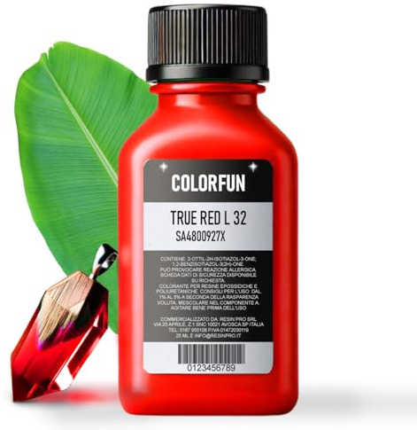 ResinPro® Brilliant Red – Epoxy Resin Dye | Highly Concentrated Liquid Pigment for Resin, Silicone, Acrylic Paint, Soap & Crafts – 25ml