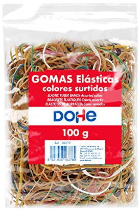 MTL 16378 Dohe - Bolsa Gomas Elásticas 100 grs, Surtidas