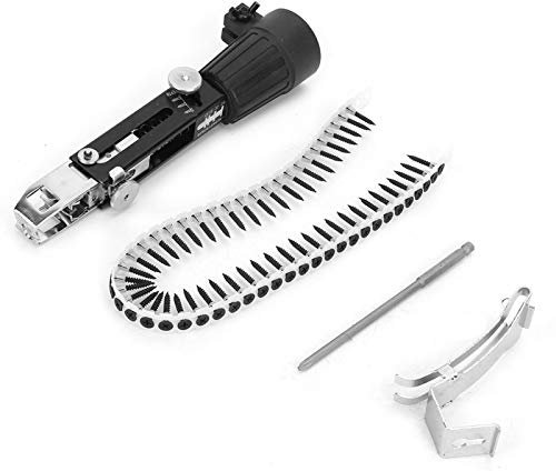 Pistolet à vis de plate-forme, pistolet à vis pour cloison sèche, adaptateur de chaîne de vis de perceuse à vis automatique pour perceuse électrique Bande Vis Placo