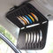 Car CD Holder Storage Case, Car/Truck/SUV Sun Visor Organizer with Free Napkins, Personal Belonging and Registration, Document, Ticket Storage Pouch + 14 Pocket CD