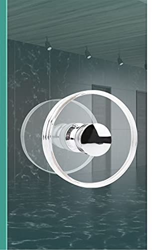 AYVADA Pomello per porta in vetro per box doccia rotondo in acrilico | Sostituzione delle maniglie delle porte del fienile Pull Push | Pulsante per porta scorrevole per doccia (dimensioni: 170 mm)