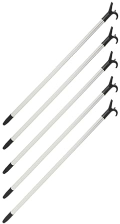 Asta Appendiabiti per Armadio Telescopica Cromata, Made in Italy, Bastone Estensibile fino a 150cm, 5 Pezzi (5)