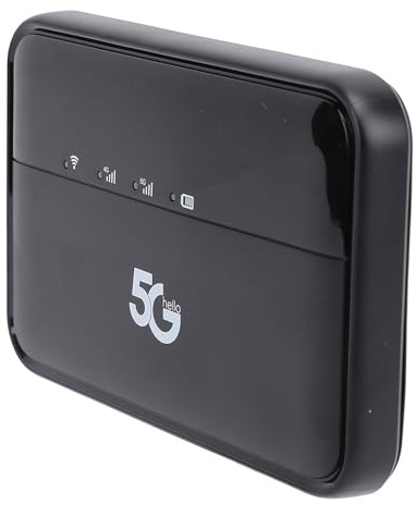 5G Wi-Fi Mobil Hotspot, 2,77/1,25 Gbps Bluetooth 5.1-modem, 10000mAh Hot Swappable Bärbar Wi-Fi-enhet med LED-indikator, SIM-kortplats, för Android 11