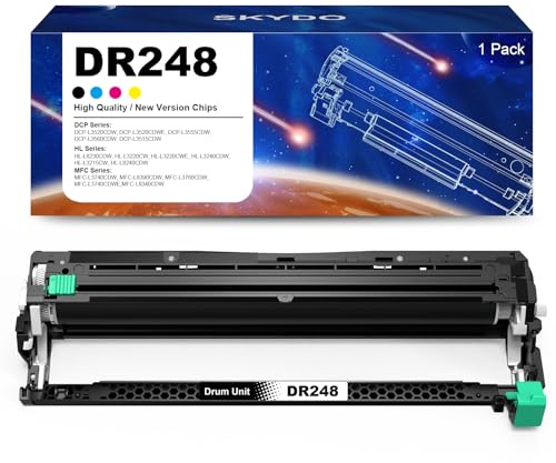 Skydo DR248 Drum Unit Compatible for Brother DR-248 Drum for MFC-L3740CDW MFC-L3760CDW DCP-L3560CDW DCP-L3520CDW HL-L8230CDW Printer (30,000 Pages, Toner Not Included)