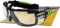 UPIXX L+D Green Vision Schutzbrille, Schwarz/Grün, 26792SB