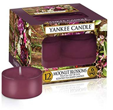 Yankee Candle Duft-Teelicht | Moonlit Blossoms | 12 Stück