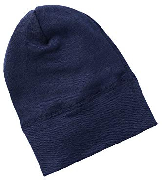 Engel Natur, berretto per neonati e bambini, 70% lana 39% seta Blu marino 56