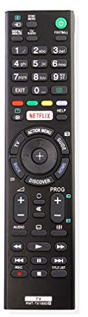 VINABTY RMT-TX100D Ersättande fjärrkontroll med Netflix-knappar som passar SONY bravia smart TV KD-43X8307C KD-43X8308C KD-43X8309C KD-43X8305C KD-49X8005C KD-49X8301C KD-49X8301C KD-49X83030301C