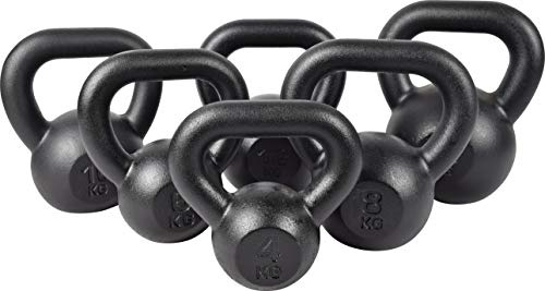 Gjutjärn Kettlebell Heavy Weight Kettle Bell för styrka och konditionsträning hantel 16kg KAWMET