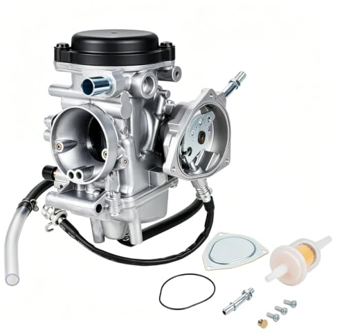 JFG RACING 33mm Carburateur,Carburateur pour ATV Bruin350 04-06 Big Bear400 | pour 00-06 Grizzly350 07-11 Grizzly450 07-12 Kodiak400 00-06 Bruin Big Bear Wolverine Kodiak Grizzly Adly 300cc
