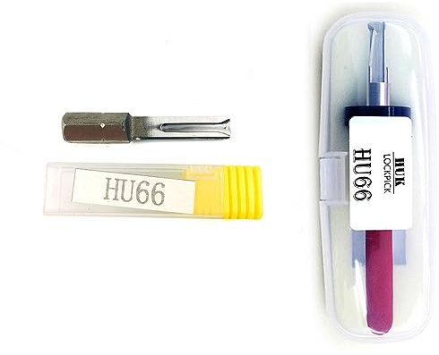 TPM Go HU66 2-in-1-Picking-Set für Auto, HU66 2-in-1-Dietrichwerkzeug, HU66 Schnellöffnungswerkzeug, HU66 Picking- und Lesewerkzeug-Kombination