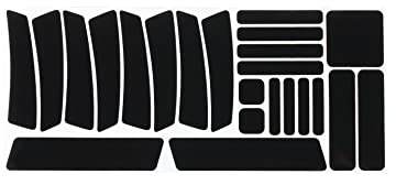 BBB Cycling Rahmenschutz Fahrrad SetSchutzfolie Schwarz Reflexion Bike-Skin-Aufkleber MultiVis BBP-71