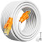 MEIPEK Lan Kabel 20 Meter Cat 8, Netzwerkkabel 20m 40Gbps 2000Mhz High Speed Ethernetkabel 26AWG S/FTP Geschirmt RJ45 Kabel Weiß Lang Internetkabel POE Patchkabel für Modem Router