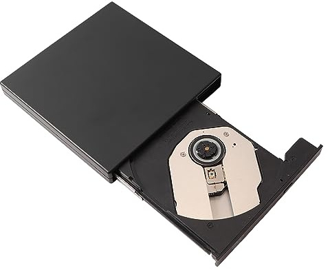 Extern CD RW-enhet, Höghastighetsbränning och Läsning USB 2.0 Lågbrus Extern DVD-enhet för Stationär Bärbar Dator