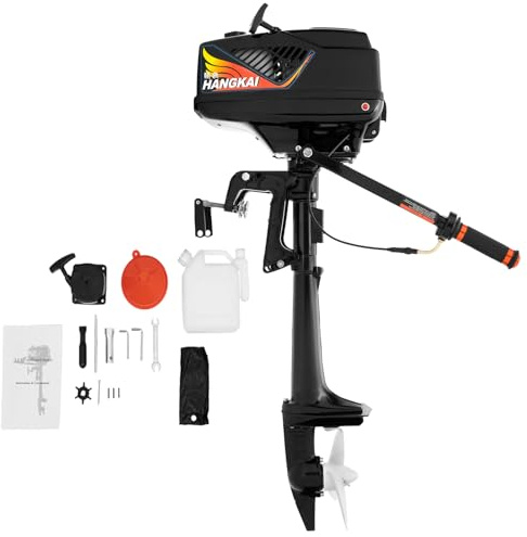 VonVVer 2 Stroke 3.6HP Outboard Motor 55cc 2.6kW Boat Engine CDI Ignition