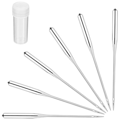 Diffaxy 60 Stücke Nähmaschine in 6 GroBen: 65/9,75/11,80/12,90/14,100/16 und 110/18 Universal Nähmaschinennadeln Set für Haushalt Nähen