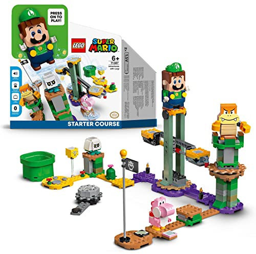 LEGO Super Mario Abenteuer mit Luigi – Starterset, Spielzeug mit Einer interaktiven Figur, modulares Set, Geschenk für Mädchen und Jungen 71387
