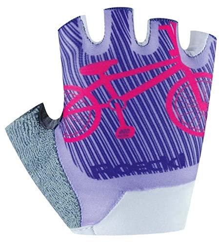 Roeckl Trapani Kinder Fahrrad Handschuhe kurz lila 2023: Größe: 3