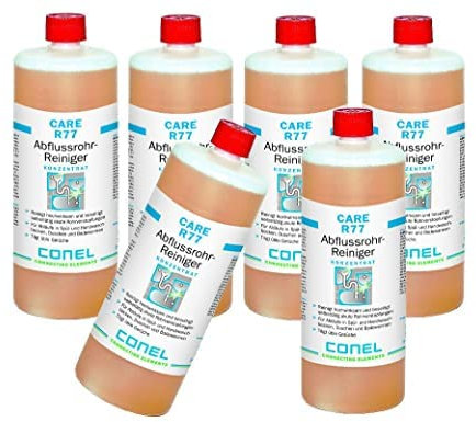Conel Care-Set: 6x Conel Care Abflussrohr Reiniger 1L Rohrreiniger Konzentrat