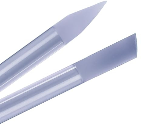 Spingicuticole in vetro blu con custodia - Strumento per manicure di bellezza Bona Fide - Spingicuticole professionale in vetro ceco