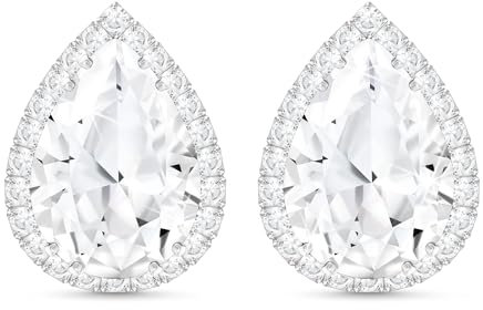 Linawe Ohrhänger Silber, Diamanten Ohrring Stecker Damen, Nickelfreie Ohrringe, Modeschmuck Ohrringe Hochzeit Accessoires