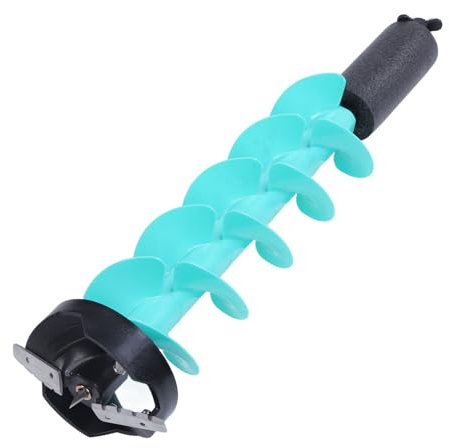 Tarière de pêche sur glace tarière à glace en Nylon sans fil, tarière à glace électrique avec 2 lames et dispositif de localisation diamètre rotatif de 6 pouces