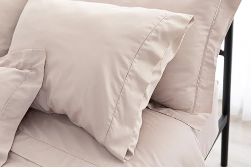 Catherine Lansfield Fantasy Sateen Modern Taupe Juego de Sábanas Cama 105-180x280 + Almohada 50x125