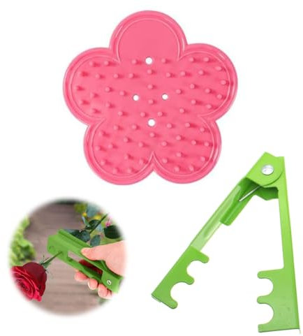SGERUFZ 2 Pièces Pinces d'épines de Roses, Remover, Sécateur de Jardin, pour Arbres, Plantes, Fleurs, Adapté aux, Accessoires pour Couper les Fleurs, Convient aux de Défoliation, Élagage,Rose Élagage