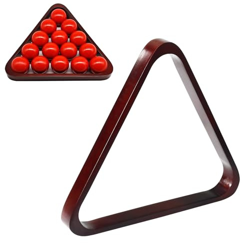 Naissgo Support de boules de billard professionnel en bois, support triangulaire solide pour boules de billard