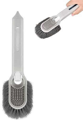 para Platos con dispensador de jabón | Multiusos de cerdas duras, Suministros de baño para Lavar Platos, bañera, Ducha, Fregadero, bisagras de Puerta, rieles de Ventana, refrigerador