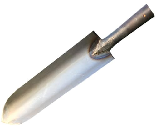 NUOBESTY Pala da Giardino in Acciaio Punta Stretta per Scavo e Trapianto, Attrezzo Professionale Multifunzionale per Fiori e Piante nel Giardino e Prato