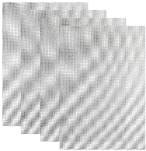 AMFUN 4 st 21 cm x 30 cm gnagarnät, svetsat metallnät varmförzinkad, för grönsaker, stoppar och förhindrar möss och ekorre och fågelåtkomst, lätt att klippa och installera, rostar aldrig