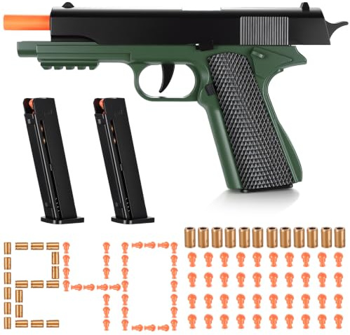 Shell Ejecting Toy Gun with Soft Bullets, Outdoor Battle Role Play Toy