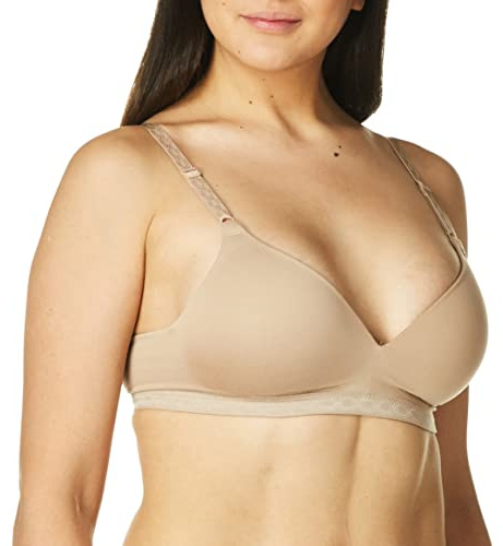 Warner's womens Blissful Benefits By Warner's Ultrasoft Wirefree T Shirt Bra, Toasted Almond, 34C US