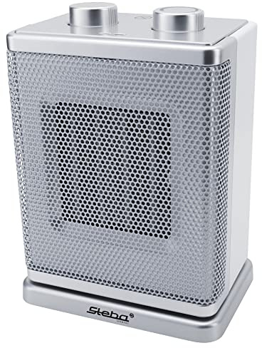 Steba Germany 39-24-00 392400 keramisk värmefläkt 30 m² vitsilver, 1800 W, 230 V