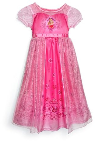 Disney Girls' Princess Fantasy Gown Nightgown, AURORA, 6