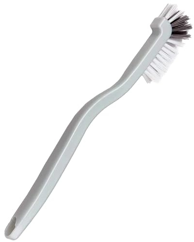 Jeufond Kitchen Scrub Brush, Angle Cleaning Brush, Right Angle Scrub Brush for Sink Household Dish Pot Pan Edge Corners, Upgraded Stiff Brushes for Small Spaces Deep Cleaning with Stiff Bristles