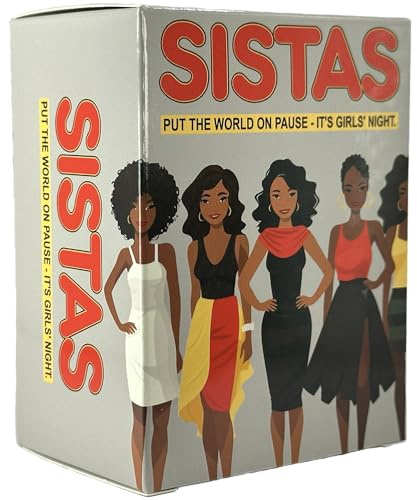 Sistas Ladies' Night Drinking Game Empowerment, Laughs & Sisterhood in Every Box - Perfect for a Bachelorette Party & Girls' Getaways - Celebrates Black Girl Magic, Ideal for BFF Hangouts & Parties