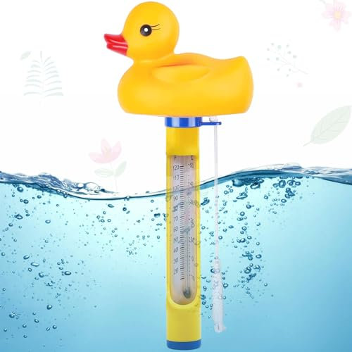 Termometro Piscina Galleggiante, Termometro per Piscina Cartoni Animati, Termometro Acqua per Stagno, Termometro per Acqua Di Facile Lettura Con Corda per Piscine per Bambini Stagni per Pesci Acquari