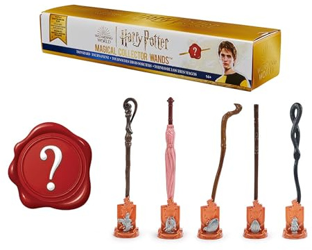 Wizarding World Harry Potter Baguette Surprise Harry Potter et la Coupe de Feu avec Base et icône en Métal 14 Ans et +