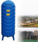 Ausdehnungsgefäß Heizung Haushaltsständer Well Wasserdrucktank, Umweltfreundliche PE-Wasserblase mit Ballventil-Montage-Kit, 60 100 120 150 200 250 L,45x130cm(200L/52.8gal)