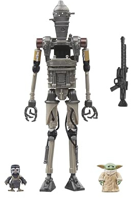 Star Wars The Vintage Collection IG-12, Grogu & Anzellan, Deluxe The Mandalorian Action-Figurenset (Skala 9,5 cm)