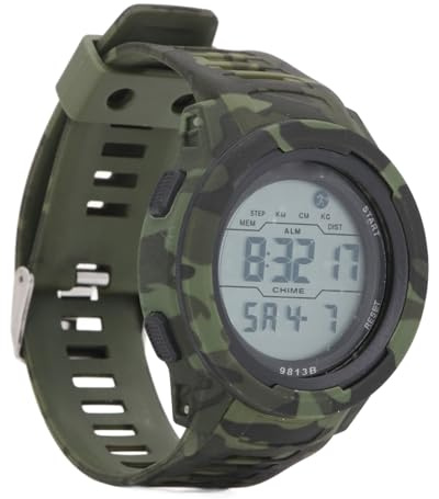 ZJchao Reloj Deportivo Digital para Hombre | Resistente al Agua hasta 50 m | Reloj Militar con Estampado de Camuflaje y retroiluminación LED | Ideal para Deportes y Actividades al Aire Libre