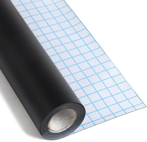 BESTOOL Tafelfolie Selbstklebend Schwarz, 43 x 300cm, Kreidefolie Selbstklebend, Selbstklebende Tafelfolie Schwarz Matt als Tafel für Wand oder DIY Kreidetafel