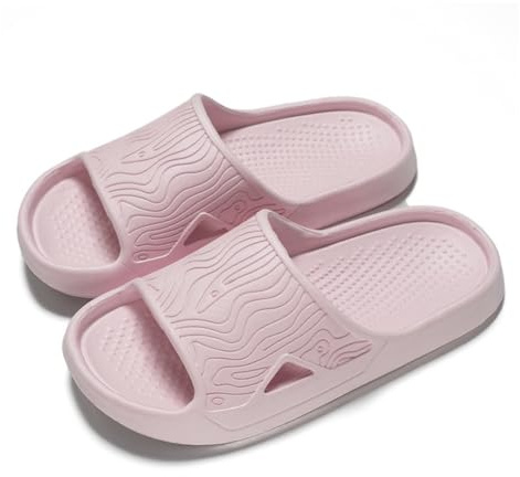 CHGANG Sliders Cloud Slippers Women Men, Lightweight Slippers Cloud Sliders Non-Slip Flip Flops with Thick Sole for Bathroom Pool Beach