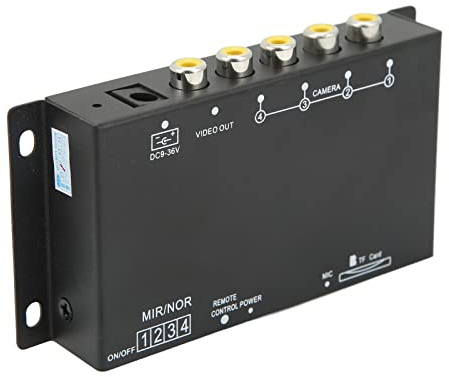 Depisuta Bilvideoinspelare, Dc9-36v 4-kanals 2.4g FJärrkontroll, Digital Videoinspelare För Fordon 720p -gränssnitt Universal Mini Mdvr Fegr Husbilsbilar, Stör För 64G MINNESKORT