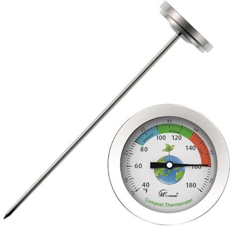 Trädgårdstermometer: 7 temperatursond, utomhus mätanordning | Klart läsbar