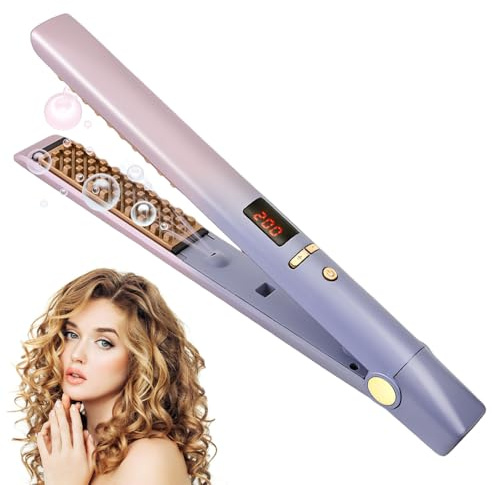 Hair Crimper, Crimping Tool Hair for Root Volumizing, Ceramic Hair Crimpers for Women with Adjustable Temperature & Negative Ion Auto Power Off Anti-Scald for Lasting Fluffy Root Volume (Multicolored)