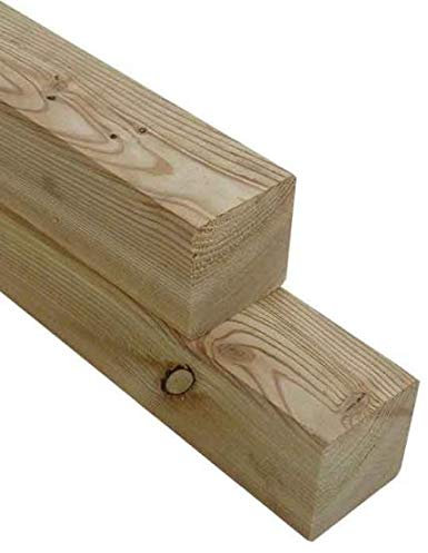 Gartenwelt Riegelsberger Pfosten Kantholz Lärche 70x70 mm Höhe 120 cm Konstruktionsholz 4-seitig glatt Holzzaun Holz Zaun Gartenzaun Vorgartenzaun Dichtzaun Friesenzaun Lärchenholz